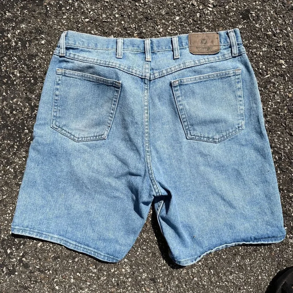 VTG 90s Y2K Wrangler Jorts Jean Denim Shorts Relaxed Fit 36